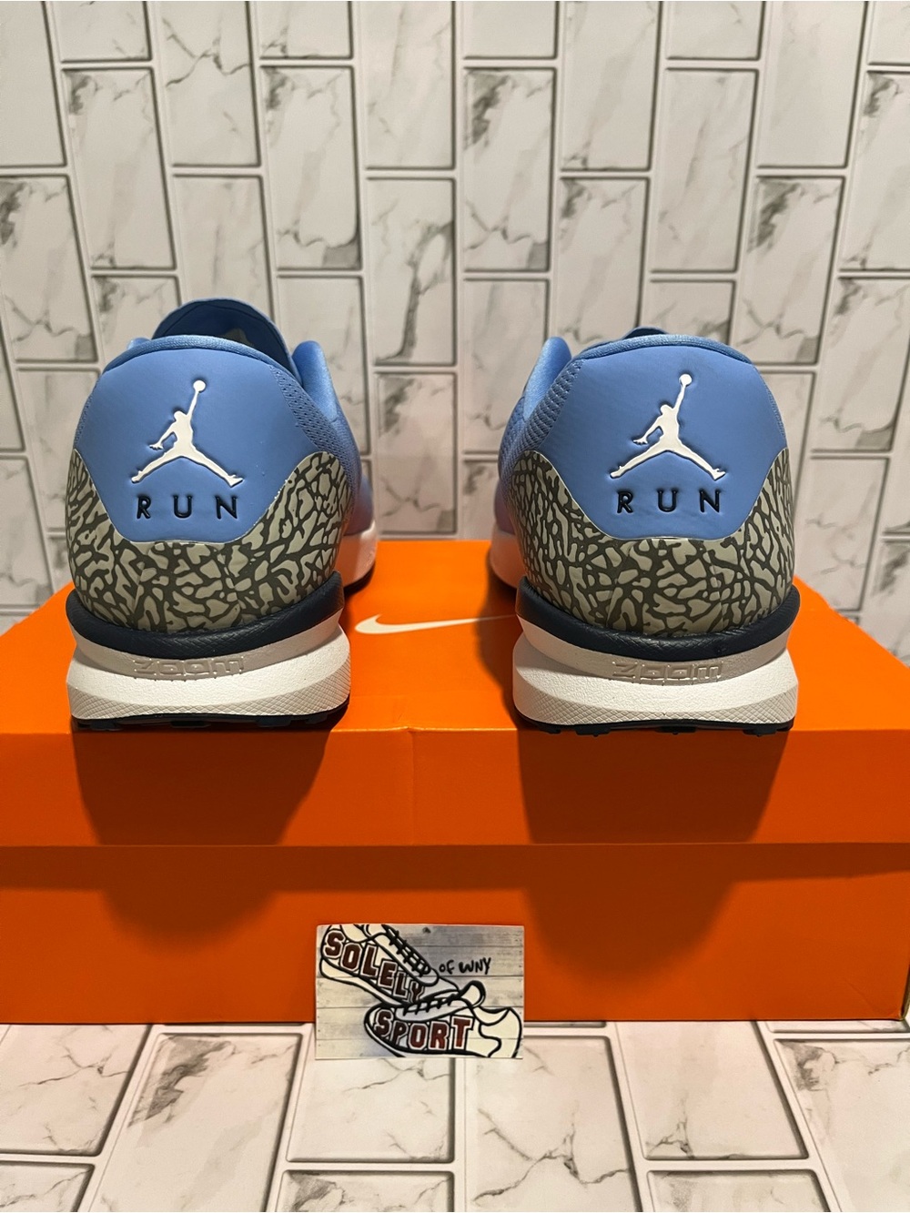 New Nike Air Jordan Racer 89 PE Player Exclusive Training Shoes UNC Tarheels Men - Picture 5 of 14